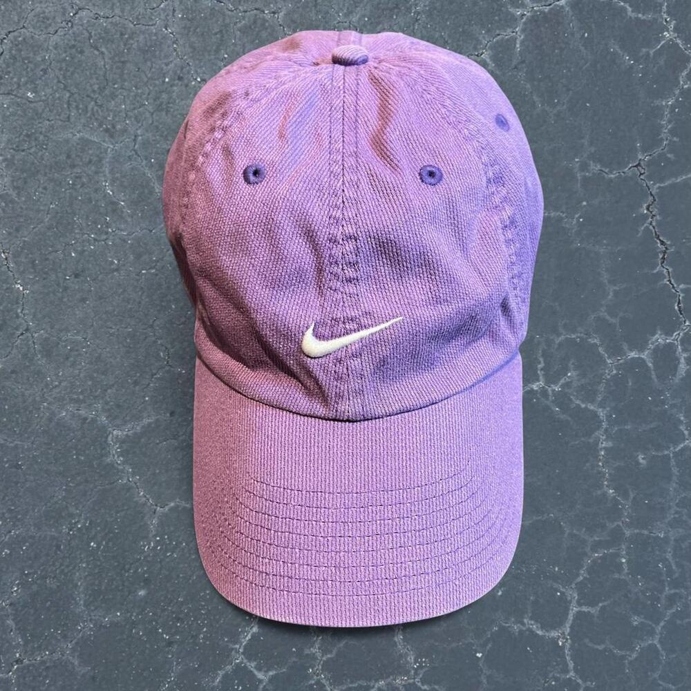 Nike purple white swoosh hat